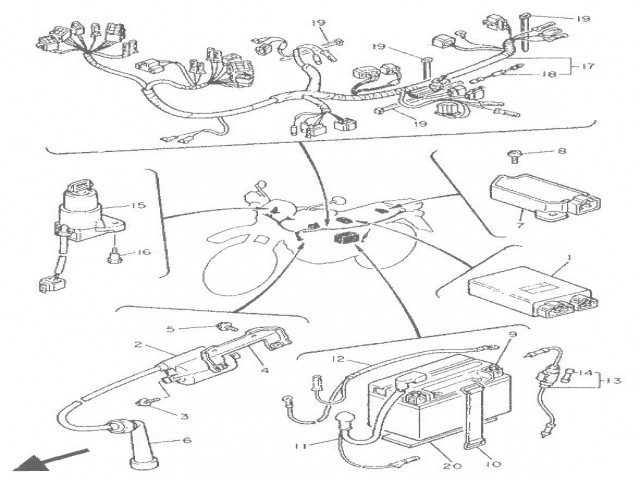 BOBINA ALTA Yamaha Xt e 600 1990-1994