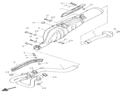 SILENCIOSO Yamaha Xt e 600 1990-1994