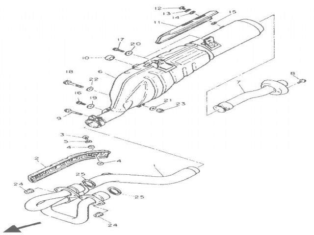 SILENCIOSO Yamaha Xt e 600 1990-1994
