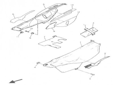 CACHA IZQUIERDA Yamaha Xt e 600 1990-1994