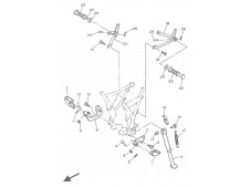 ESTRIBERA DELANTERA DERECHA Yamaha Xt e 600 1990-1994