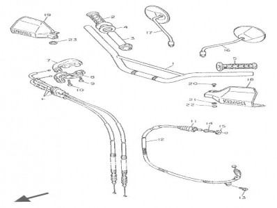 MANILLAR Yamaha Xt e 600 1990-1994