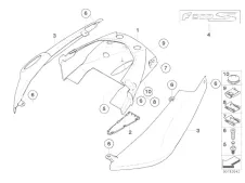 CACHA IZQUIERDA Bmw F800s 800 cc 2006 - 2009