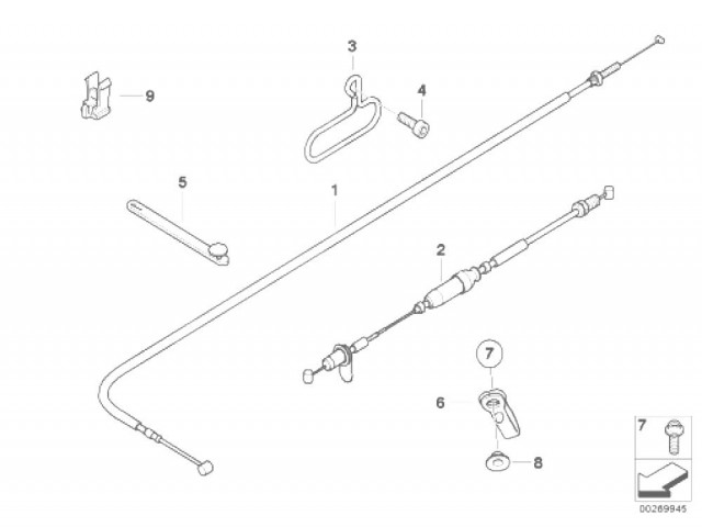 CABLE ACELERADOR Bmw F800s 800 cc 2006 - 2009