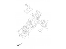 ALETA PORTA BATERÍA Suzuki Gsx 1000 r 2003 - 2004