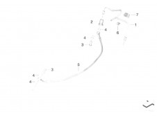 LATIGUILLO FRENO TRASERO SIN ABS Bmw F800s 800 cc 2006 - 2009