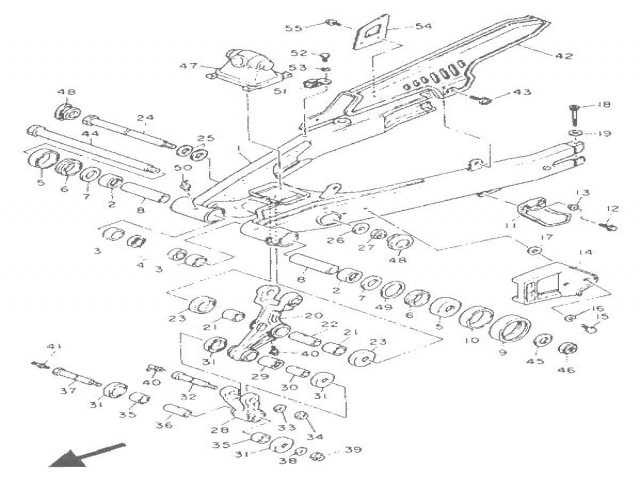 PROTECTOR BASCULANTE Yamaha Xt e 600 1990-1994