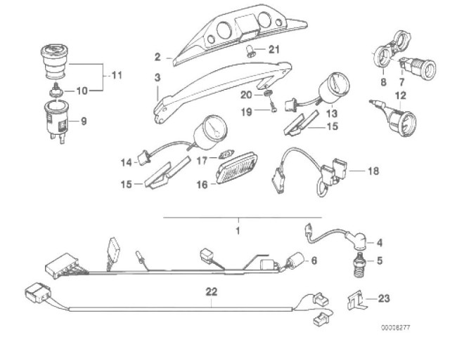 TOMA CORRIENTE BAJO ASIENTO Bmw k100 Base 2 1000 1987 - 1990  0521 
