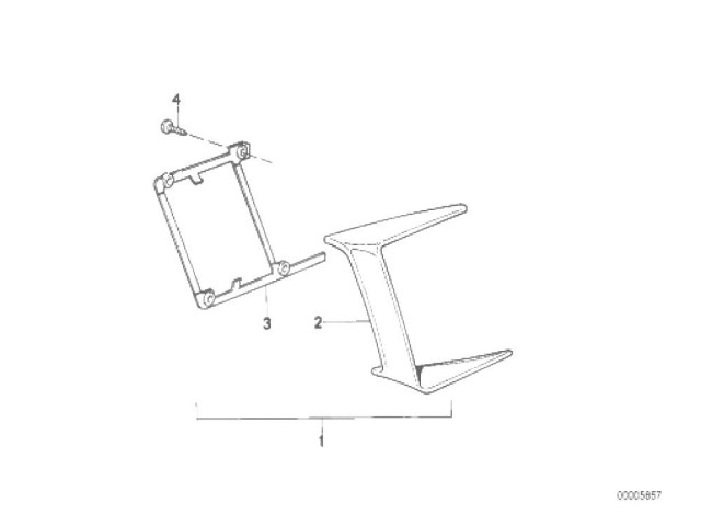 AIREADOR FALDON DERECHO Bmw K100 rt 1000 cc 1983 - 1992