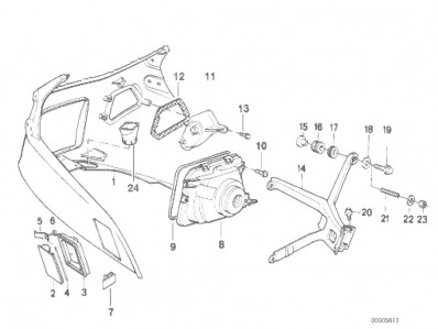 INTERMITENTE DELANTERO DERECHO Bmw K100 rt 1000 cc 1983 - 1992