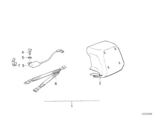 TAPA BOBINAS DE ALTA Bmw k100 Base 2 1000 1987 - 1990  0521 