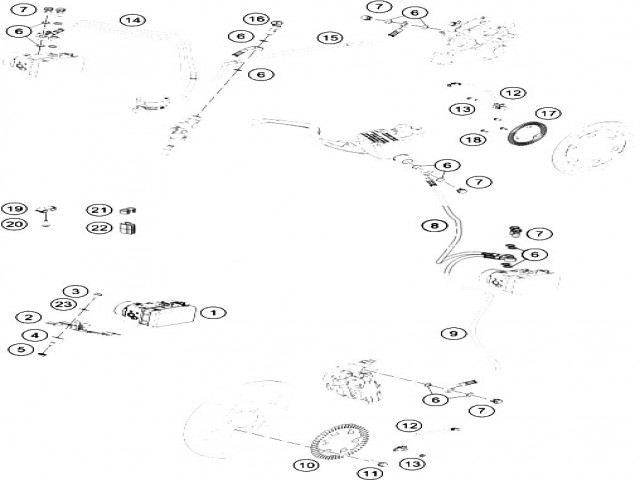CORONA ABS TRASERA Ktm Duke 390 2018 - 2020