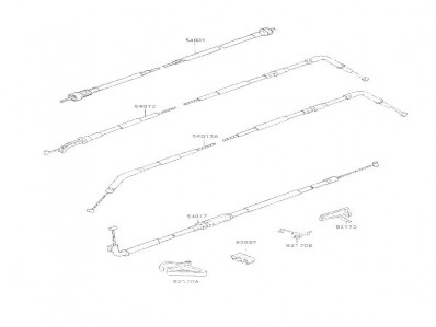 CABLE ACELERADOR Kawasaki Zzr 1100 1991 - 1992