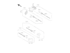 INTERMITENTE TRASERO IZQUIERDO Kawasaki Zzr 1100 1991 - 1992