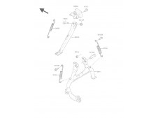 CABALLETE Kawasaki Zzr 1100 1991 - 1992
