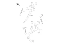 PATA DE CABRA Kawasaki Zzr 1100 1991 - 1992