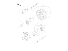 PORTA CORONAS Kawasaki Zzr 1100 1991 - 1992