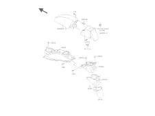 ALETA PORTA MATRÍCULA Kawasaki Zzr 1100 1991 - 1992