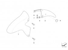 ALETA DELANTERA PARTE DELANTERA Bmw k1200 rs abs 1996 -  2001