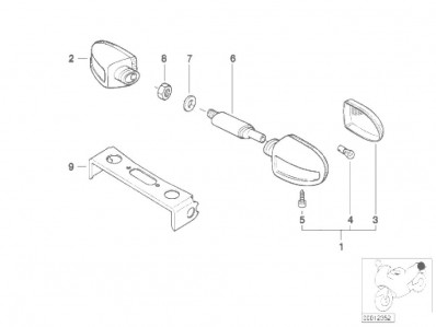 ARAÑA INTERMITENTES TRASEROS Bmw K1200 gt 2003 - 2005