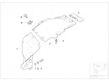 EMBELLECEDOR INFERIOR PILOTO TRASERO Bmw K1200 gt 2003 - 2005