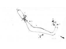 Escape original HONDA NSR 80 1989-1992  desguace motos