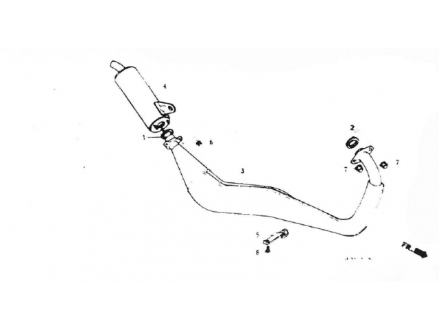 Escape original HONDA NSR 80 1989-1992  desguace motos