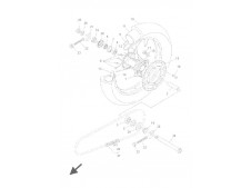 Rueda trasera Yamaha Wr 250 2001-2002