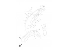 Aleta delantera Yamaha Wr 250 2001-2002