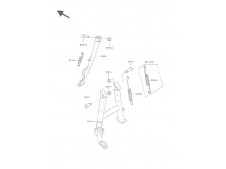 Pata de cabra  Kawasaki Gpx 600 1985-1990