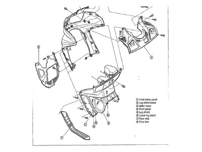 Embellecedor frontal derecho HONDA CBR 1000 RR 1000 2004-2006  segunda mano