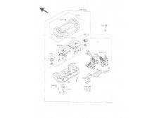 Carcasa superior de relojes  Kawasaki Gpx 600 1985-1990