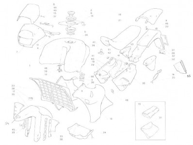 Grifo gasolina Aprilia Pegaso 650 1992 - 1996