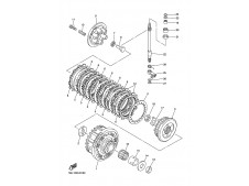 Discos embrague con separadores  Yamaha R6 600 cc 2005 - 2005