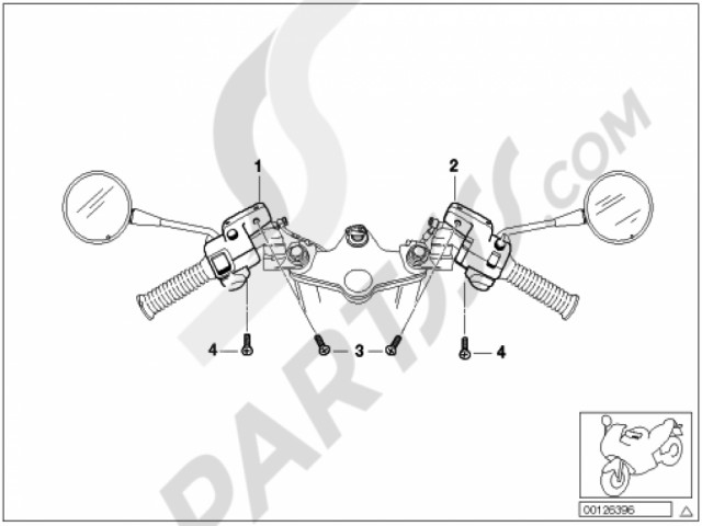 Piña luces izquierda  Bmw R1100 s 1996 - 2005