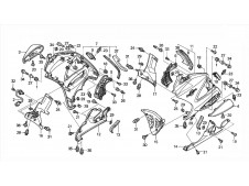 Embellecedor defensa motor izquierda HONDA PAN EUROPEAN 1300 2002-2008  segunda mano