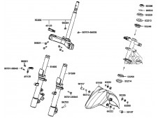 Aleta delantera  Kymco Super dink 125 abs 2009-2012