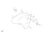 Aleta delantera Honda Cbr 1000 1990-1992