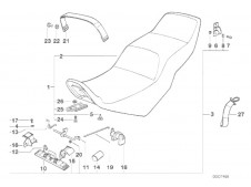 ASIENTO base 2 Bmw K100 Base 2 1000 1987 - 1990  0521 