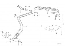 TRANSPORTÍN PORTA EQUIPAJES Bmw K100 Base 2 1000 1987 - 1990  0521 