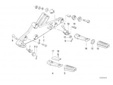 SOPORTE ESTRIBERAS DERECHO Bmw K100 Base 2 1000 1987 - 1990  0521 
