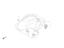 Aleta delantera  Honda Cbr 600 s 2001-2002