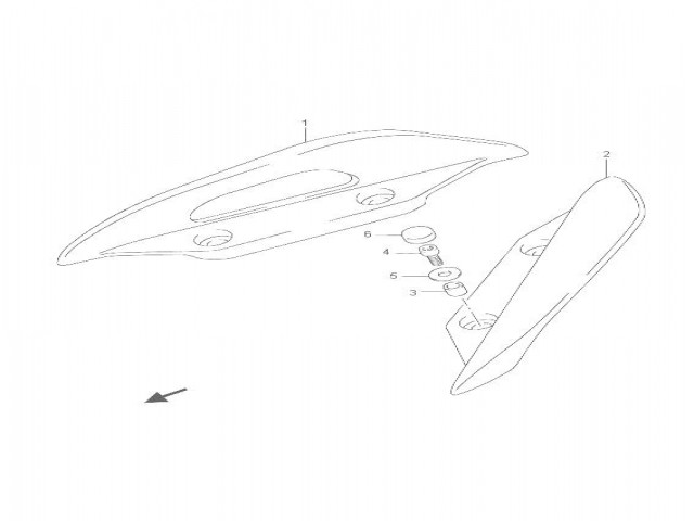 Asidero izquierdo Suzuki Burgman 200 2014 - 2016