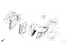 Aireador izquierdo interior Honda Cb 500 f abs 2019 - 2021