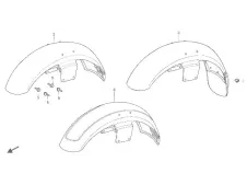 Aleta delantera Honda Shadow 1100 1988-2001