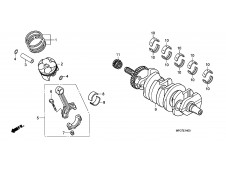 Biela y piston Honda Hornet 600 2007-2010