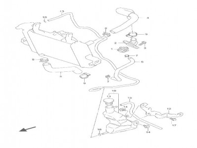 Tapa termostato Suzuki Gsx 125 s 2018 - 2020