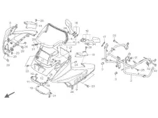 Carenado superior central  Honda Cbr dual 1000 1993-1999