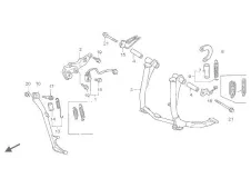 Pata de cabra  Honda Cbr dual 1000 1993-1999