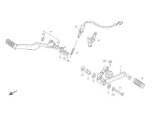 Palanca cambio  Honda Cbr dual 1000 1993-1999